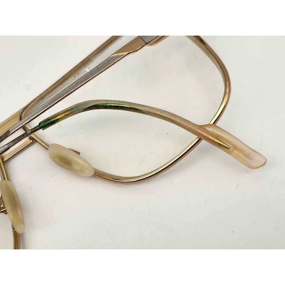 Vintage Gucci Aviator Eyeglasses Gold Frames Mens